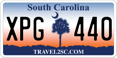 SC license plate XPG440