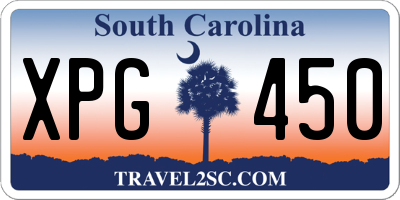 SC license plate XPG450