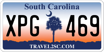 SC license plate XPG469