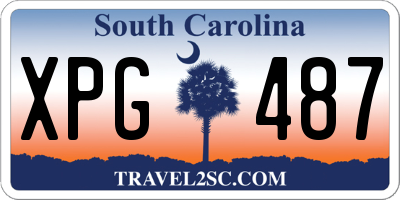 SC license plate XPG487
