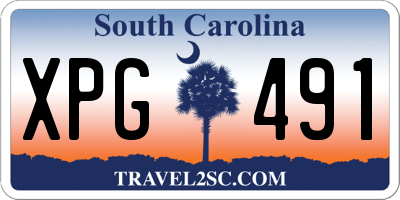 SC license plate XPG491