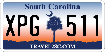 SC license plate XPG511