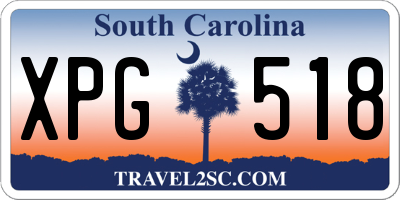 SC license plate XPG518