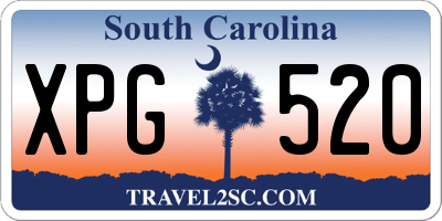 SC license plate XPG520