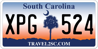 SC license plate XPG524