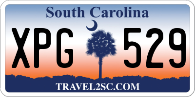 SC license plate XPG529
