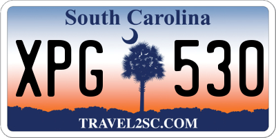 SC license plate XPG530