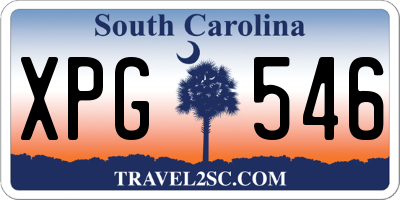 SC license plate XPG546