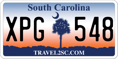 SC license plate XPG548