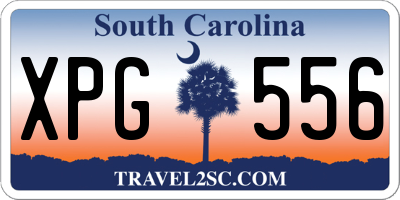 SC license plate XPG556