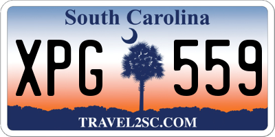 SC license plate XPG559