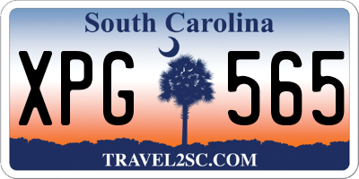 SC license plate XPG565