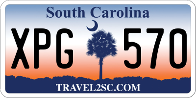 SC license plate XPG570