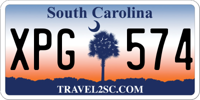 SC license plate XPG574
