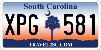 SC license plate XPG581