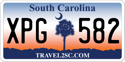 SC license plate XPG582