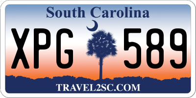 SC license plate XPG589