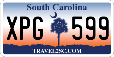 SC license plate XPG599