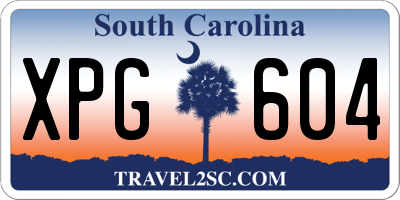 SC license plate XPG604