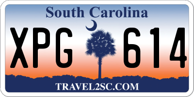 SC license plate XPG614