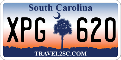 SC license plate XPG620