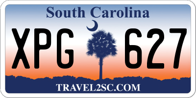 SC license plate XPG627