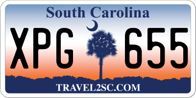 SC license plate XPG655