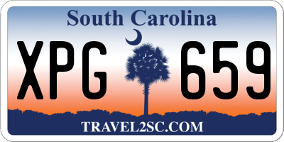 SC license plate XPG659