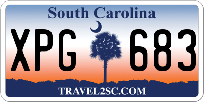 SC license plate XPG683
