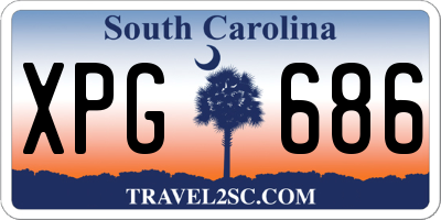 SC license plate XPG686