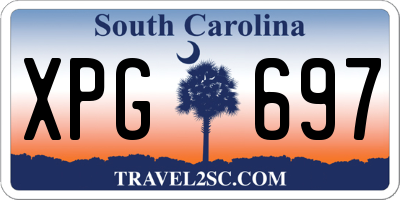 SC license plate XPG697