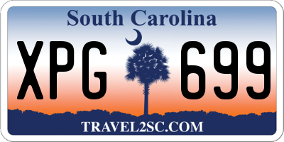 SC license plate XPG699