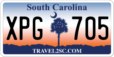 SC license plate XPG705