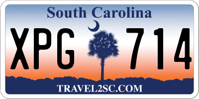 SC license plate XPG714