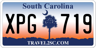 SC license plate XPG719