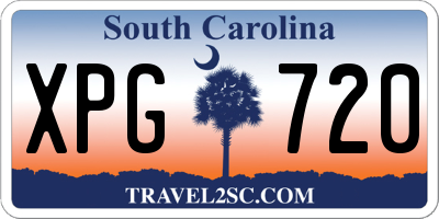 SC license plate XPG720