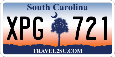SC license plate XPG721