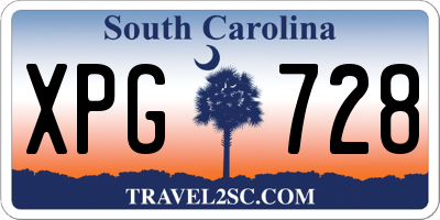 SC license plate XPG728