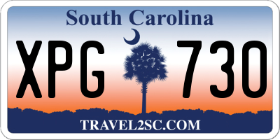 SC license plate XPG730