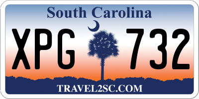 SC license plate XPG732