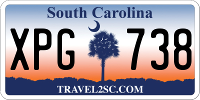 SC license plate XPG738