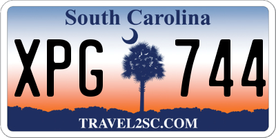 SC license plate XPG744