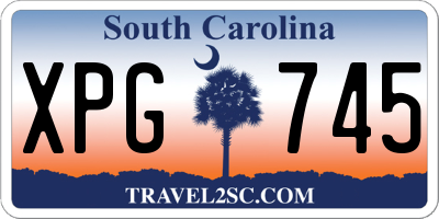 SC license plate XPG745