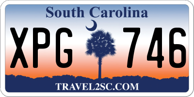 SC license plate XPG746