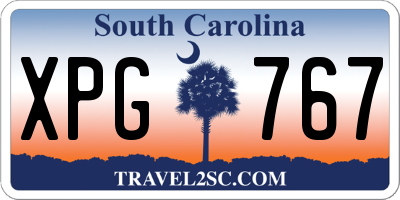 SC license plate XPG767