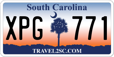 SC license plate XPG771