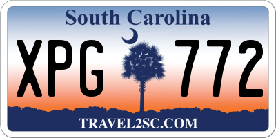SC license plate XPG772