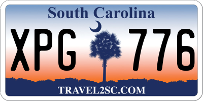 SC license plate XPG776