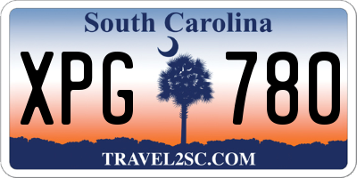 SC license plate XPG780