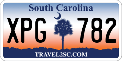 SC license plate XPG782